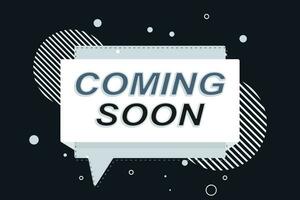 Coming soon banner background vector