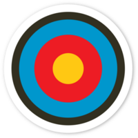 point target icon with drop sahdow transperancy background png