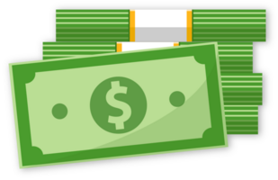 Geld Bank Zeichen Dollar mit Transparenz Hintergrund png