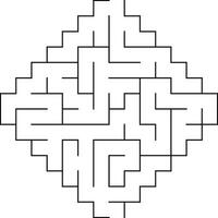 Kids riddle, maze puzzle, labyrinth vector illustration