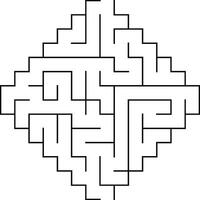 Kids riddle, maze puzzle, labyrinth vector illustration