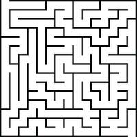 Kids riddle, maze puzzle, labyrinth vector illustration