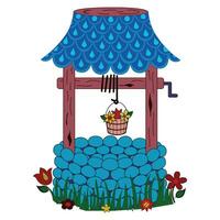 Vector Illustration of Wishing Well