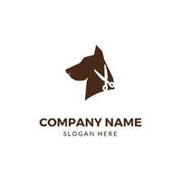 Dog logo vector. Pet friendly logo. Animal Logotype concept. Vector illustration.