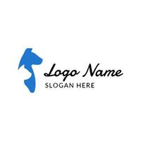 Dog logo vector. Pet friendly logo. Animal Logotype concept. Vector illustration.