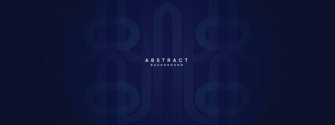 Abstract Dark Blue Waving circles lines Technology Background. Dark Blue gradient with glowing lines shiny geometric shape and diagonal, for brochure, cover, poster, banner, website, header