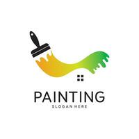 Paint Logo Template vector icon