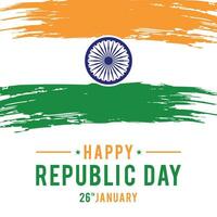 Illustration of Happy Indian Republic day celebration poster or banner background. Vector Illustration