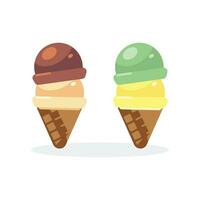 flat icon ice cream design vector