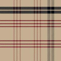 Geometric vector pattern. Warm brown plaid plaid of warm colors for gift paper, textiles. For the design.