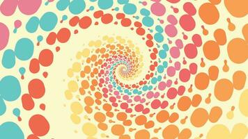 Abstract spiral spinning round vortex style background. vector