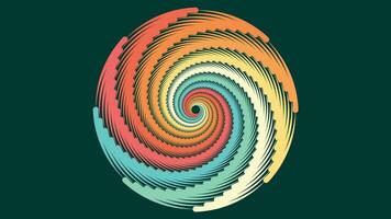 Abstract spiral spinning round vortex style background. vector