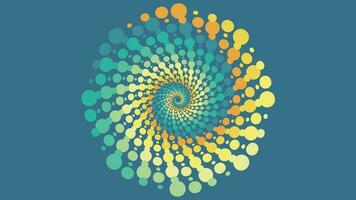 Abstract spiral spinning vortex creative style background. vector