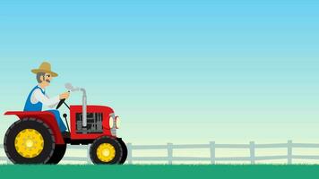 tracteur cycle animation video