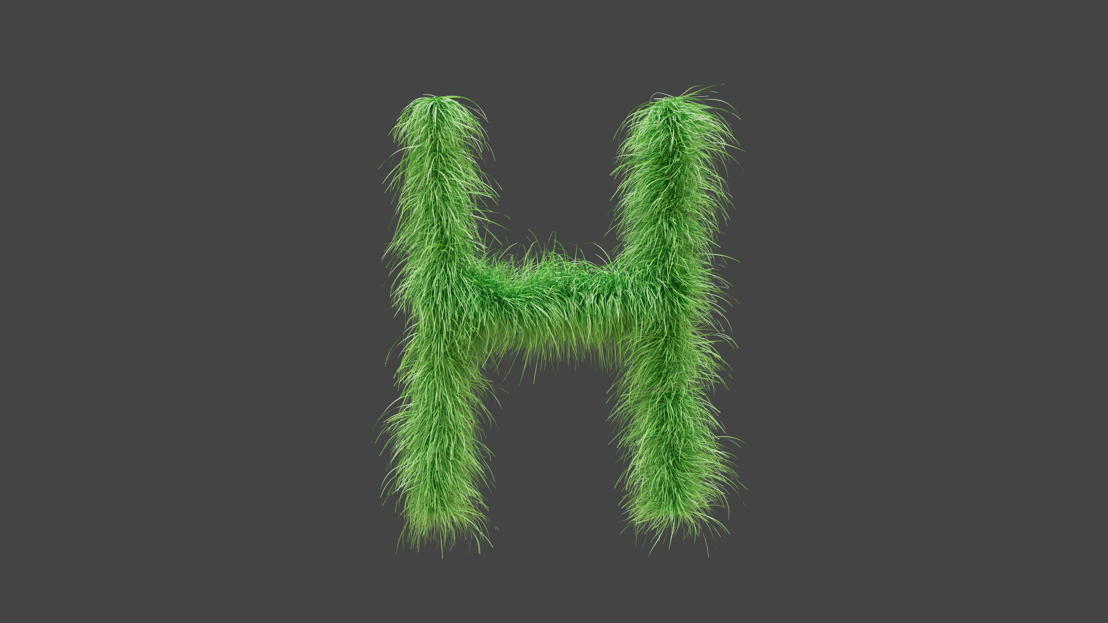 3D animation green grass letter H 36040866 Stock Video at Vecteezy