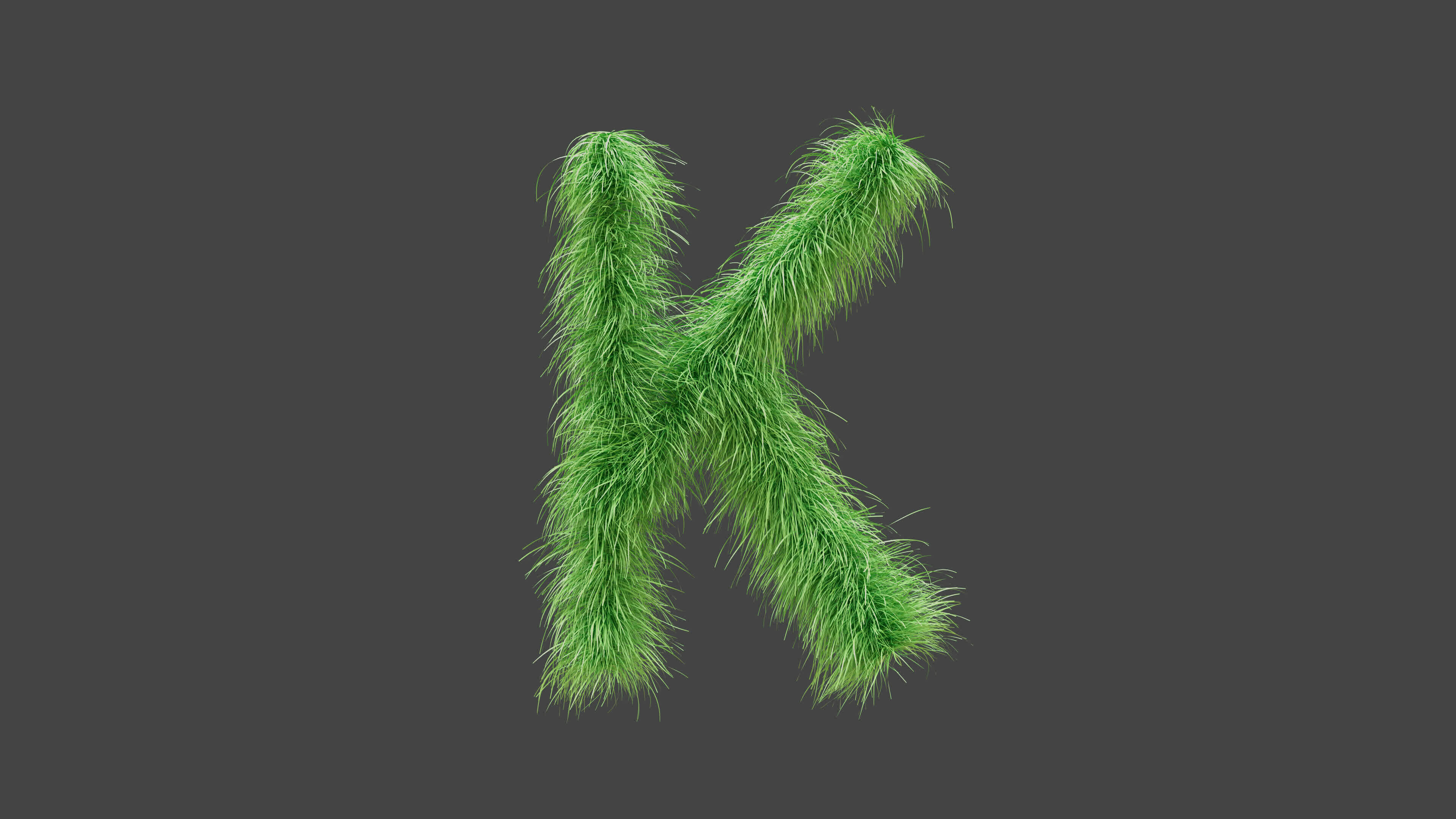 3D animation green grass letter K 36040891 Stock Video at Vecteezy