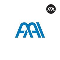 Letter AAI Monogram Logo Design vector