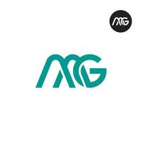 Letter AAG Monogram Logo Design vector