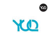 Letter YUQ Monogram Logo Design vector