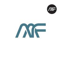 letra aaf monograma logo diseño vector
