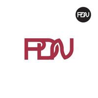 Letter PDN Monogram Logo Design vector