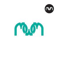 Letter MWM Monogram Logo Design vector