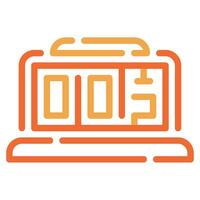 cuenta regresiva icono para uiux, web, aplicación, infografía, etc vector