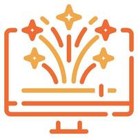 Streamers icon for uiux, web, app, infographic, etc vector