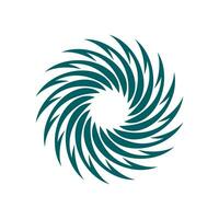 Swirling circles. Abstract spirals and liquid twirls. Hypnotic shapes black vector graphic, vortex symbol.