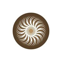 Swirling circles. Abstract spirals and liquid twirls. Hypnotic shapes black vector graphic, vortex symbol.
