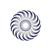 Swirling circles. Abstract spirals and liquid twirls. Hypnotic shapes black vector graphic, vortex symbol.