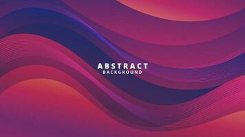 Abstract Gradient  red blue  liquid background. Modern  background design. Dynamic Waves. Fluid shapes composition.  Fit for website, banners, brochure, posters vector