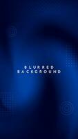 Gradient blurred background in shades of Dark blue. Ideal for web banners, social media posts, or any design project that requires a calming backdrop vector
