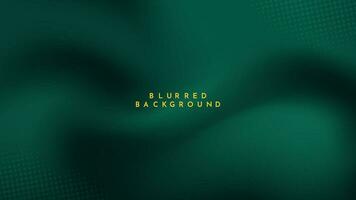 Gradient blurred background in shades of dark green. Ideal for web banners, social media posts, or any design project that requires a calming backdrop vector