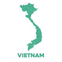 detallado Vietnam mapa vector