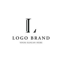 Modern and luxurious geometric letter L initial logo design. logo for business, company, identity. vector