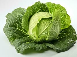 AI generated Juicy savoy cabbage photo