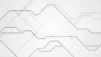 Grey tech concept abstract video animation