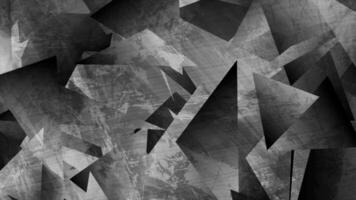 Grey grunge 3d polygonal tech video animation