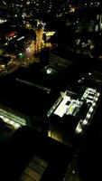 Time Lapse Aerial Footage of British City During Night video