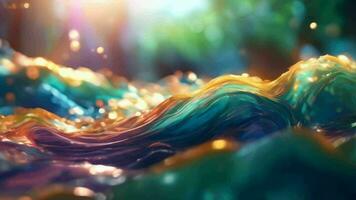 AI generated Animated abstract concepts, creative motion graphics, artistic digital animation, modern abstract visuals, dynamic design elements VDO video