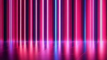 AI generated 3d render, abstract urban background with glowing neon light, Ai generated photo