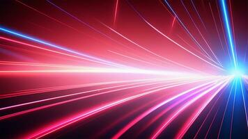 AI generated 3d render, abstract urban background with glowing neon light, Ai generated photo