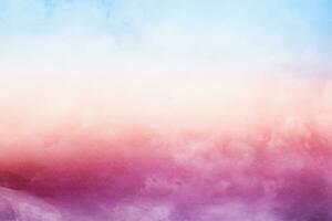 fantasía cielo y nube con pastel degradado color y grunge textura foto