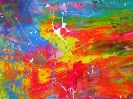 Abstract background colorful oil painting multi colors . photo