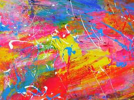 Abstract background colorful oil painting multi colors . photo