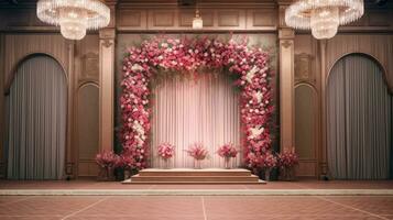 AI generated Romantic backdrop creation for your work photo