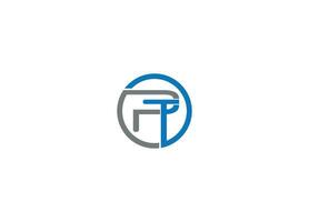 PT modern logo design vector icon template with white background