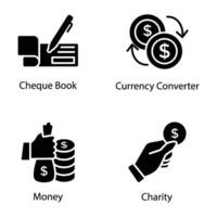 Pack of Money Icon Vectors