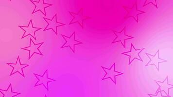 CG of pink and magenta background including star shaped object video